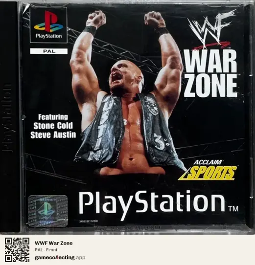 WWF War Zone PlayStation, PAL box front