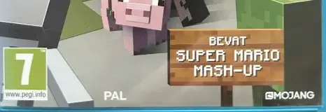 Minecraft: Wii U Edition, the PEGI square on its front