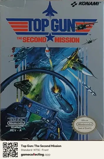 Top Gun: The Second Mission Nintendo Entertainment System, NTSC box front