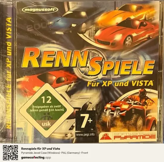 Rennspiele für XP und Vista Computer, Germany box front