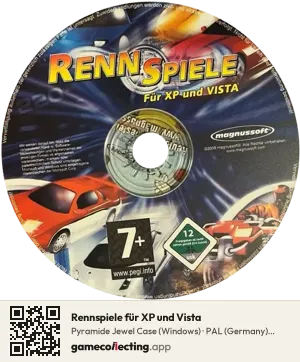 Rennspiele für XP und Vista Computer, PAL disc