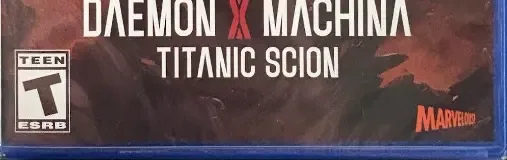 Daemon X Machina: Titanic Scion, the ESRB box on its front