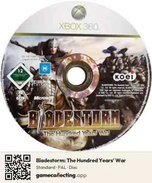 Bladestorm: The Hundred Years' War Xbox 360, PAL disc