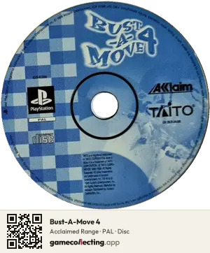 Bust-A-Move 4 PlayStation, PAL disc