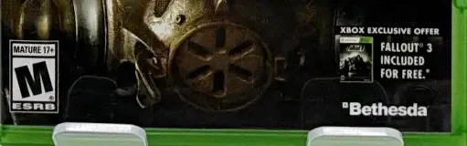 Fallout 4, the ESRB box on its front