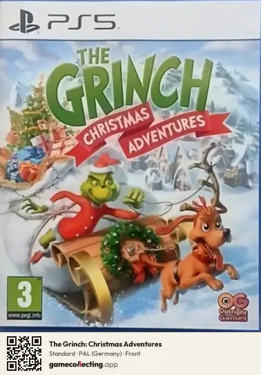 The Grinch: Christmas Adventures PlayStation 5, Germany box front