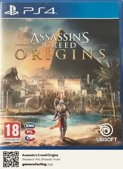Assassin's Creed Origins PlayStation 4, Poland box front