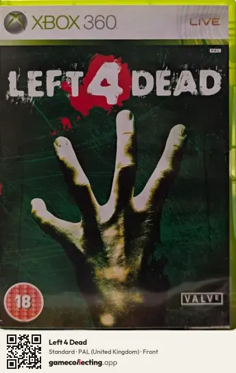 Left 4 Dead Xbox 360, United Kingdom box front