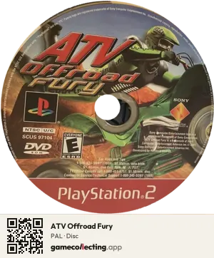 ATV Offroad Fury PlayStation 2, PAL disc