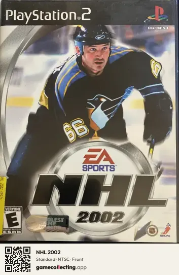 NHL 2002 PlayStation 2, NTSC box front