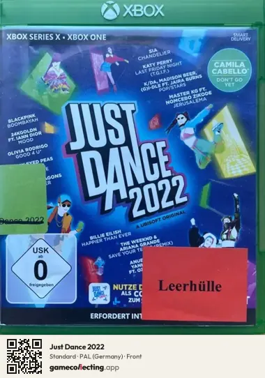 Just Dance 2022 Xbox Series X, Germany box front