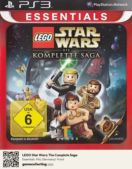 LEGO Star Wars: The Complete Saga PlayStation 3, Germany box front