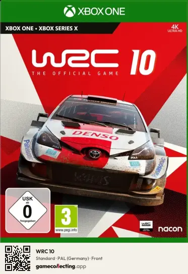 WRC 10 Xbox One, Germany box front