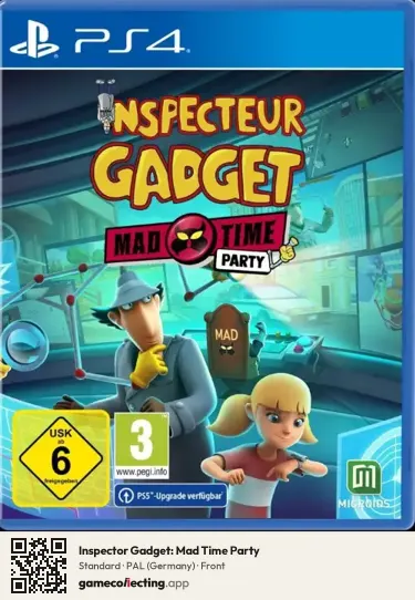 Inspector Gadget: Mad Time Party PlayStation 4, Germany box front