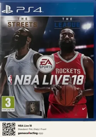 NBA Live 18 PlayStation 4, Italy box front