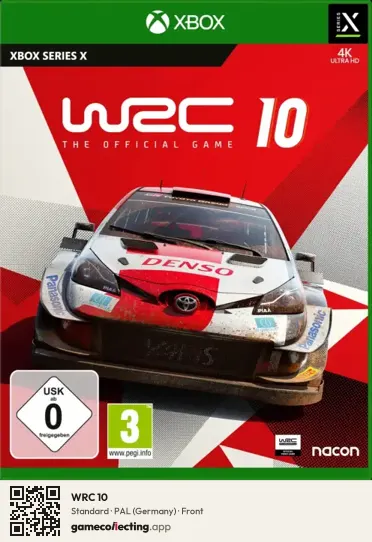 WRC 10 Xbox Series X, Germany box front