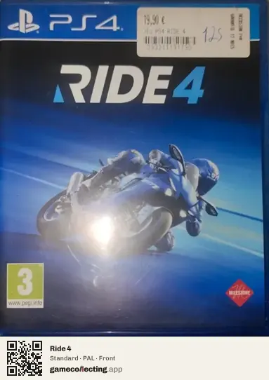 Ride 4 PlayStation 4, PAL box front