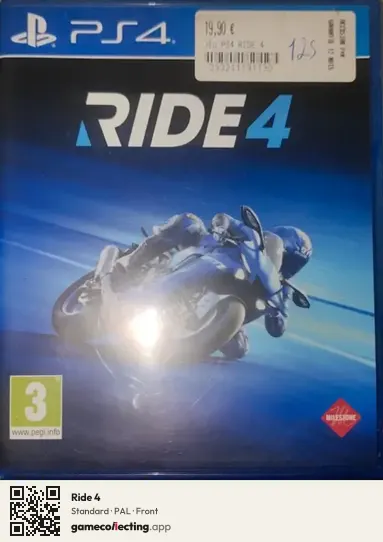 Ride 4 PlayStation 4, PAL box front
