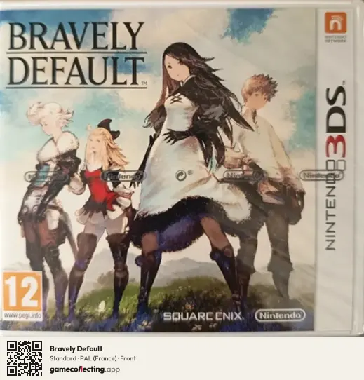 Bravely Default Nintendo 3DS, France box front