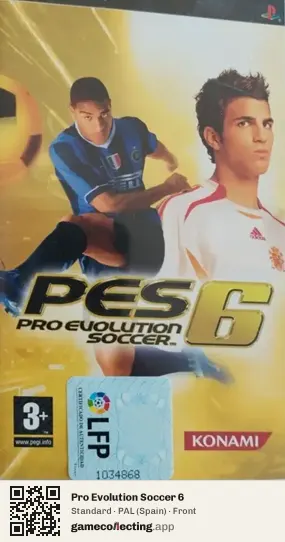 Pro Evolution Soccer 6 PlayStation Portable, Spain box front