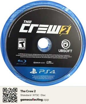The Crew 2 PlayStation 4, NTSC disc