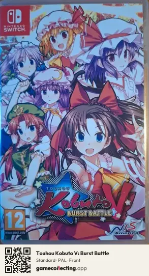 Touhou Kobuto V: Burst Battle Nintendo Switch, PAL box front