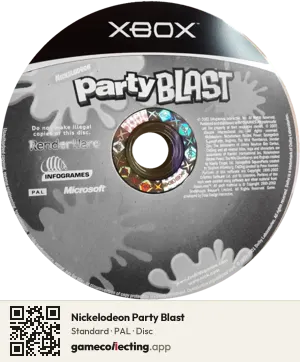 Nickelodeon Party Blast Xbox, PAL disc