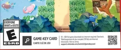 Pokémon Pokopia, the ESRB box on its front