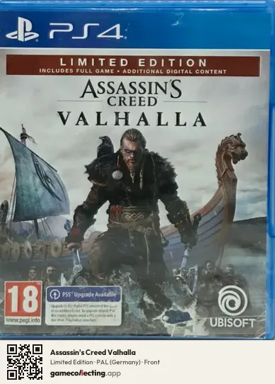 Assassin's Creed Valhalla PlayStation 4, Germany box front