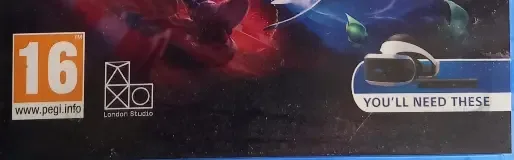 PlayStation VR Worlds, the USK square on its front