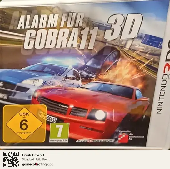Crash Time 3D Nintendo 3DS, PAL box front