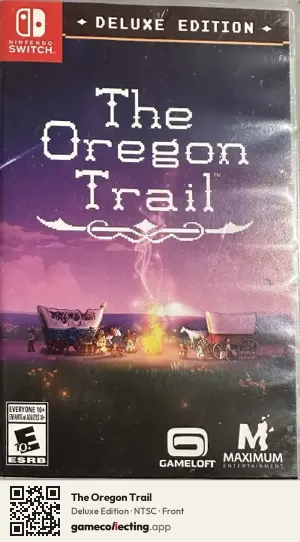 The Oregon Trail Nintendo Switch, NTSC box front