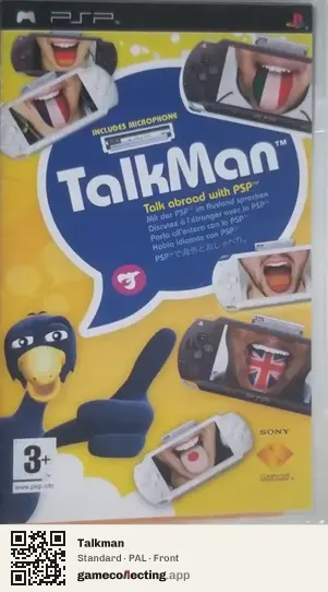 Talkman PlayStation Portable, PAL box front
