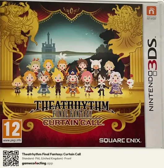 Theatrhythm Final Fantasy: Curtain Call Nintendo 3DS, United Kingdom box front