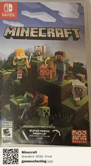 Minecraft Nintendo Switch, NTSC box front