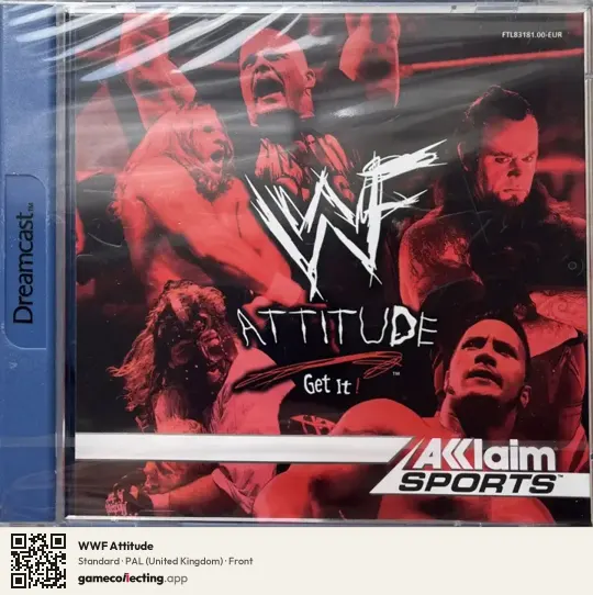 WWF Attitude Sega Dreamcast, United Kingdom box front