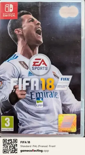 FIFA 18 Nintendo Switch, France box front