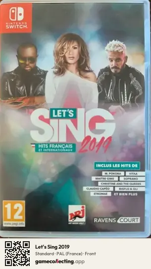 Let's Sing 2019 Nintendo Switch, France box front