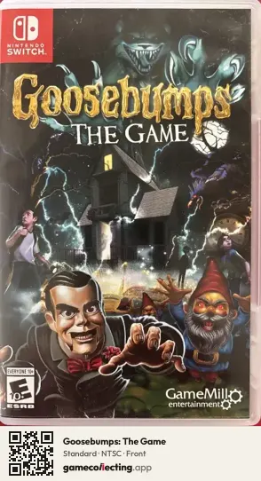 Goosebumps: The Game Nintendo Switch, NTSC box front