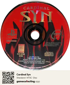 Cardinal Syn PlayStation, NTSC disc
