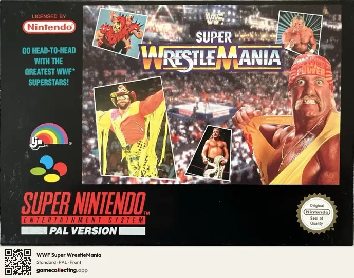 WWF Super WrestleMania Super Nintendo Entertainment System, PAL box front