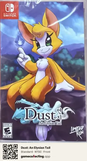 Dust: An Elysian Tail Nintendo Switch, NTSC box front