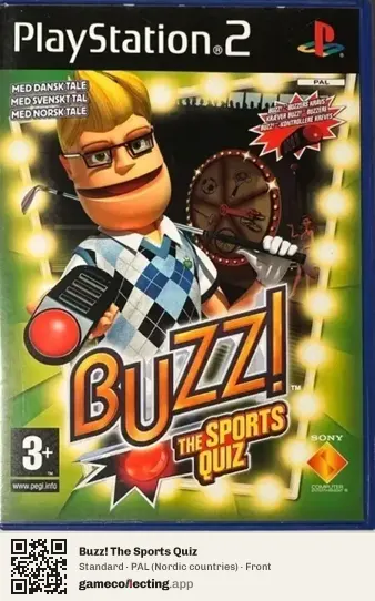 Buzz! The Sports Quiz PlayStation 2, Nordic countries box front
