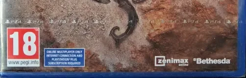 The Elder Scrolls Online: Elsweyr, the PEGI square on its front