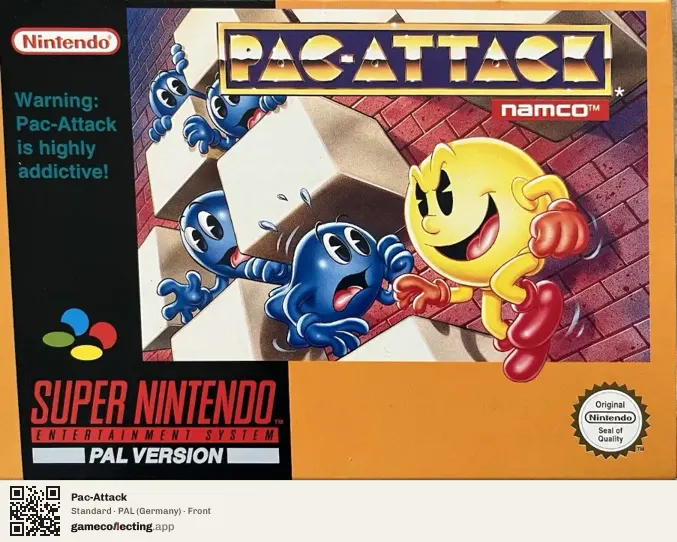 Pac-Attack Super Nintendo Entertainment System, Germany box front