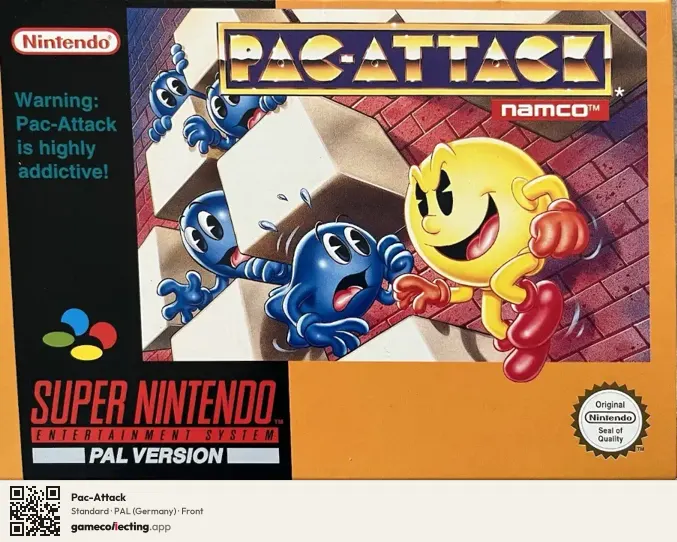 Pac-Attack Super Nintendo Entertainment System, Germany box front