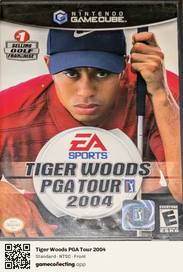 Tiger Woods PGA Tour 2004 Nintendo GameCube, NTSC box front