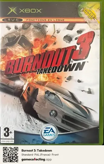 Burnout 3: Takedown Xbox, France box front