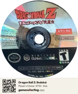 Dragon Ball Z: Budokai Nintendo GameCube, NTSC disc