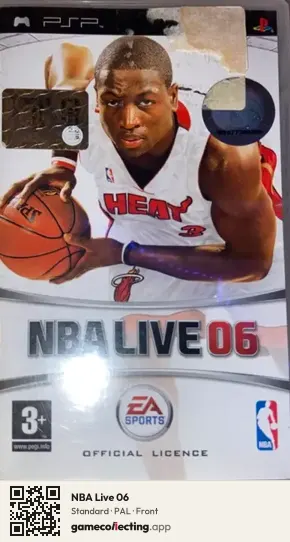 NBA Live 06 PlayStation Portable, PAL box front